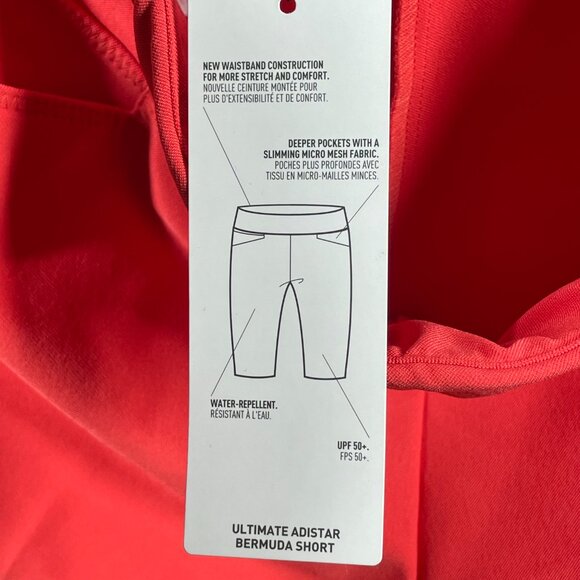 NEW Adidas Shorts Womens Medium coral pink bermuda adistar athletic - Picture 4 of 8
